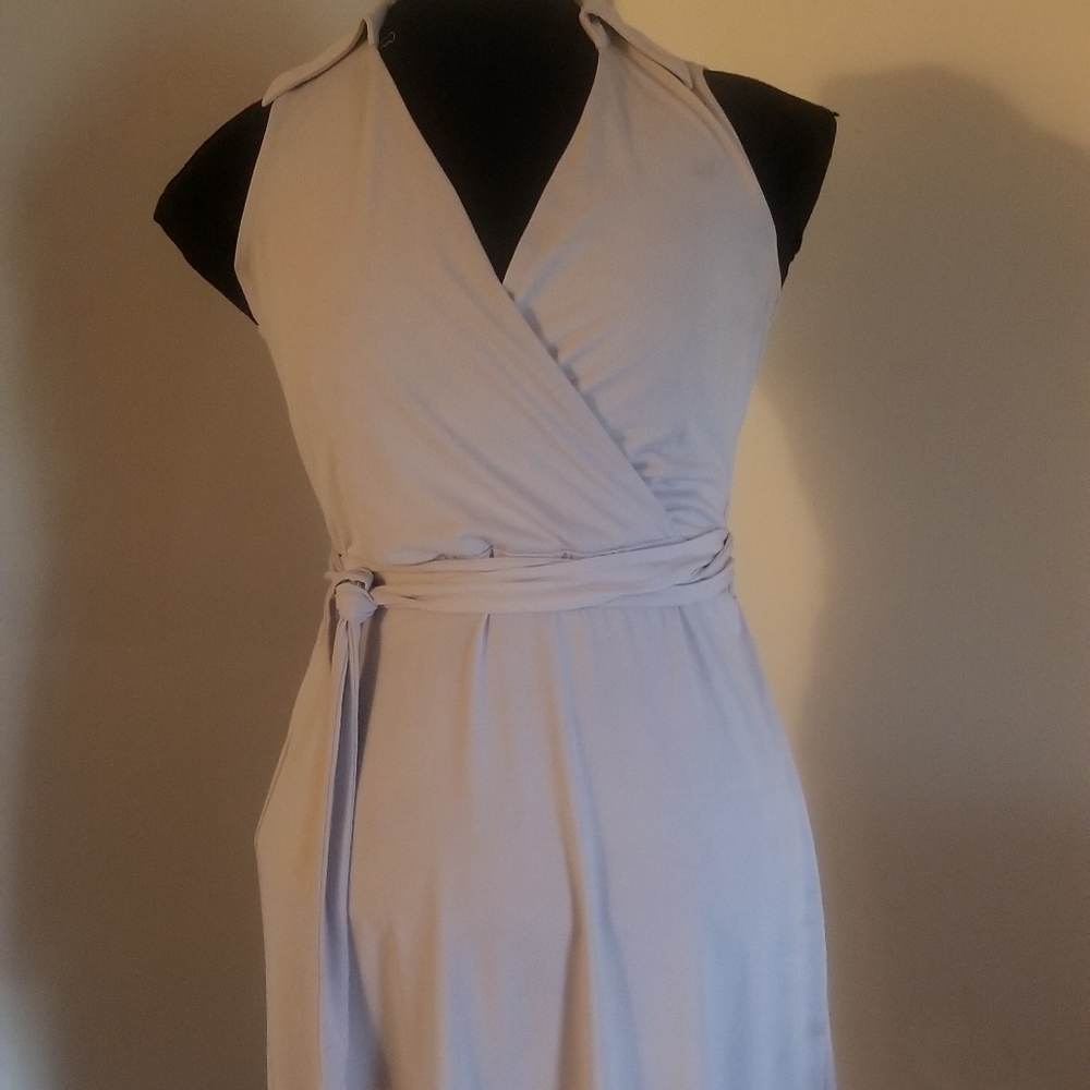 New York & Co. White Cross-cross Dress